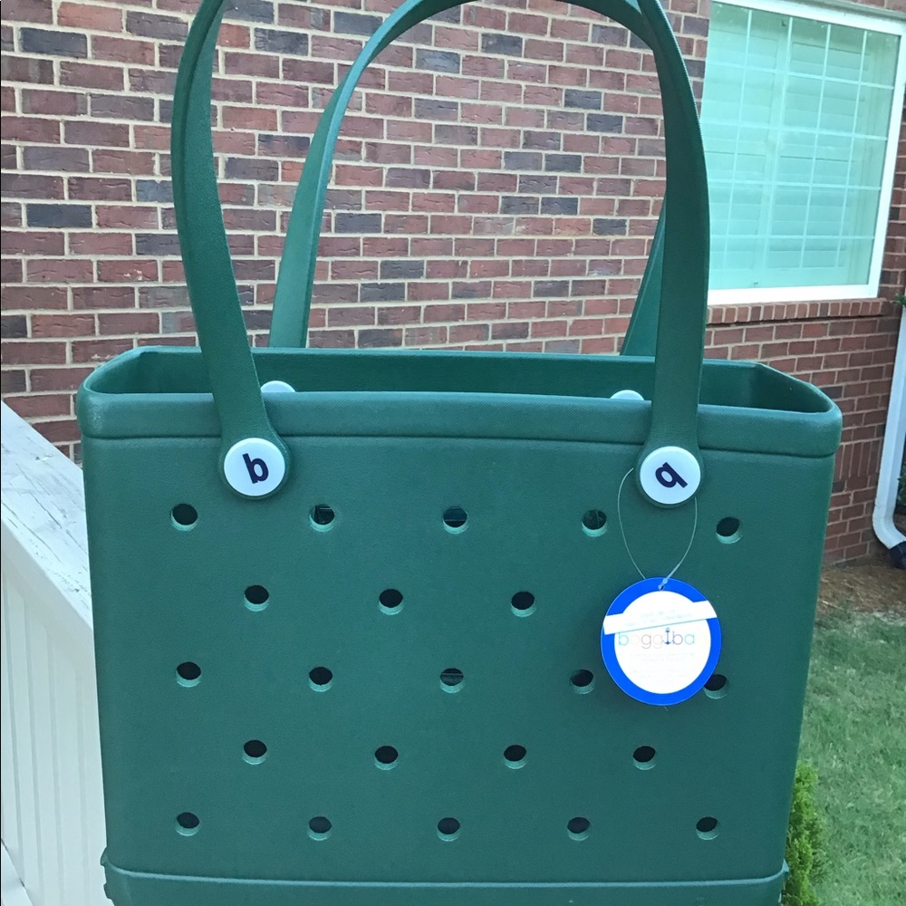 Hunter Green SMALL Bogg Bagg & Custom Monogram